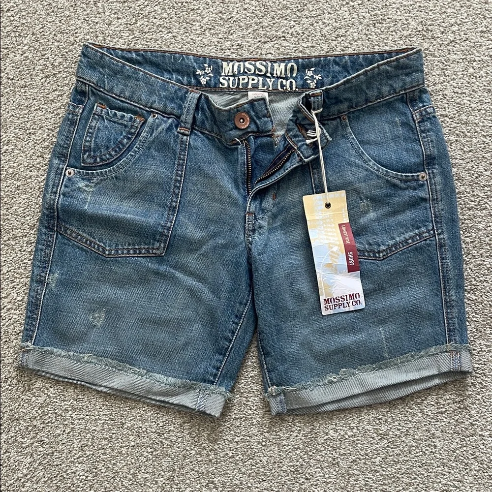 Mossimo Supply Co. Women's Classic Blue Jean Shorts - Picture 1 of 3